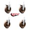 Service Caster 6 Inch High Temp Phenolic 7/8 Inch Square Stem Caster Total Lock Brake SCC, 2PK SCC-SQTTL20S615-PHSHT-78-2-S-2 - alternate 2